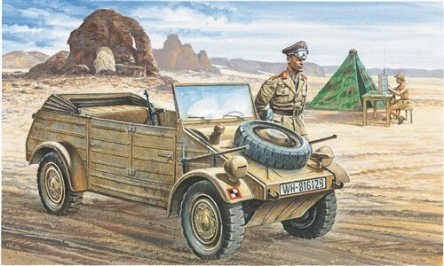 Kubelwagen 1:3 5 Plastique Model Kit Italeri - Photo 1/1