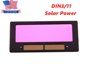 4-1/4"x2" Solar Auto Darkening Welding Lens Filter For Welding Helmet DIN3/11 - Picture 1 of 12