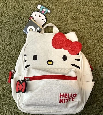 HELLO KITTY белый галечный подпись рюкзак совершенно новый с ярлыками от Sanrio Inc. - Изображение 1 из 4