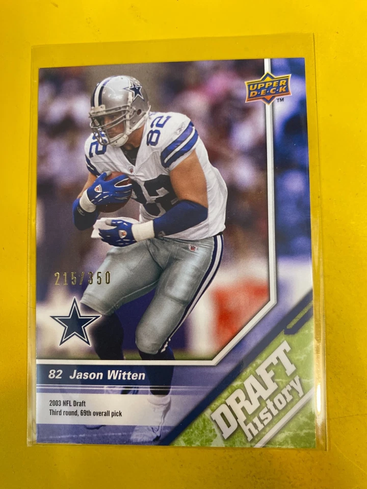 RS2224 2009 Upper Deck Draft Edition Green 350 #184 Jason Witten COWBOYS #/350 - Image 1 of 1