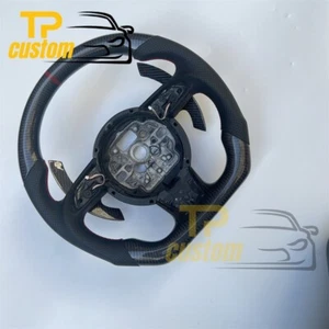 Carbon Fiber Steering Wheel For Audi A7 RS5 RS7 A567 A8 S567 S8 B8 2013+ Paddle - Picture 1 of 5