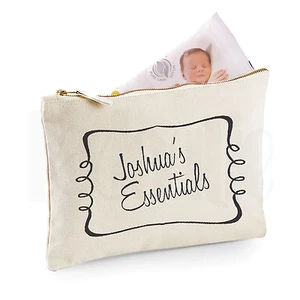 Personalised Baby Nappy Pouch/ Mini Changing Bag- GIFT FOR NEW BABY   [#JOBLHO] - Picture 1 of 2
