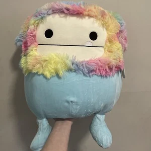 NWT Squishmallows 16” Zozo Tie-Dye Bigfoot Soft Plush Doll, Blue - Picture 1 of 3