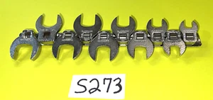 BLACKHAWK TOOLS 10 PIECE 3/8 DRIVE SAE. CROWFOOT WRENCH SET 7/16-1 INCH - Foto 1 di 11