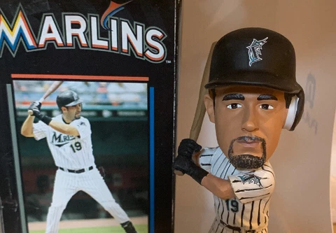 MIKE LOWELL BOBBLEHEAD SGA ‘13 NIB FLORIDA MARLINS 10TH ANNIVERSARY WORLD SERIES Cover