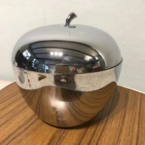 Eiswürfelbehälter Apfel Freddotherm Silber Dose Apfeldose Midcentury vintage - Bild 1 von 9