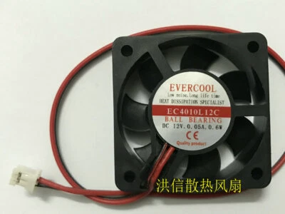 EVERCOOL EC4010L12C DC12V 0.05A 0.6W 40*10MM 4010 40mm silent fan 2pin - Image 1 of 2