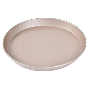 Pizza Pan Tray Round Non-Stick Pancake Bakeware for Oven Baking Champagne Gold - Picture 1 of 12