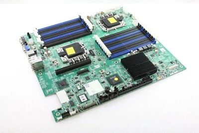 Dell PowerEdge C2100 Server Board LGA1366 0P19C9 + quad cpu's, and 32Gb Ram - Image 1 of 4