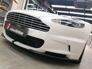Delantal divisor de parachoques delantero de fibra de carbono para Aston Martin 2007-11 DBS - Imagen 1 de 9