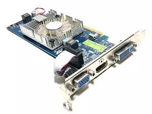 GIGABYTE ATI Radeon HD4350 GV-R435OC-512I 512MB PCI-E Graphics Card DVI HDMI VGA - Picture 1 of 8