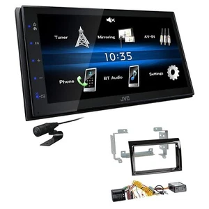 JVC Radio 2 DIN Bluetooth für Citroen Jumper ab 2006 gewölbte Kante piano black - Bild 1 von 5