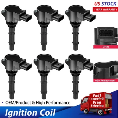6 Ignition Bobinas Pack UF535 For 2009-2015 Mercedes-Benz G550 5.5L V8 - Image 1 of 4