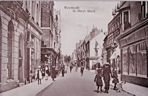 EZG Pre WWI Postcard, St. Mary's Street, Weymouth - Picture 1 of 1