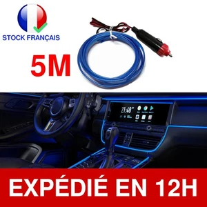 Bande Lumineuse Led Tuning Tableau De Bord Interieur Voiture Prise Allume Cigare - Imagen 1 de 8