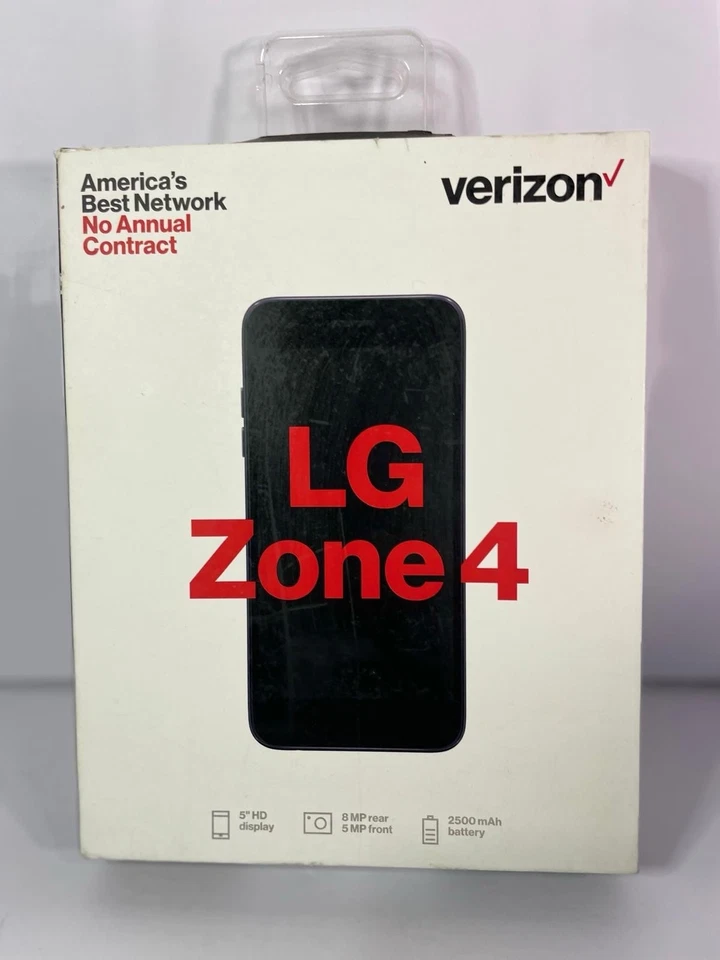 Verizon Wireless smartphone LG Optimus Zone 4 Prepaid Moroccan Blue 16GB - NEW - Image 1 of 3