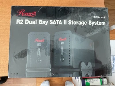Rosewill R2 Dual Bay Sata II Storage System #R2-JBOD Brand-New Sealed - Image 1 of 4
