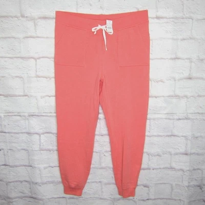 Pantalones deportivos J Crew Jogger en lana hilada en la nube rosa neón 686 naranja talla XL ¡Nuevos! Foto 1 de 4