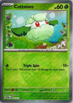 2025 Master Ball Cottonee Common #7 - Image 1 of 2