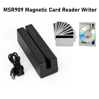 MSR909 USB Magnetic Card Reader/Writer Multifunctional With 10 Test Cards Set - Image 1 of 4