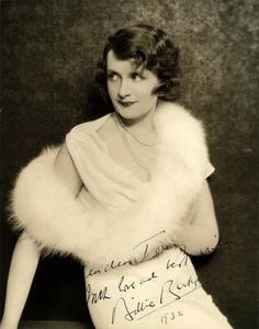 Vintage Billie Burke Signed Photo - Wizard of Oz - Have a Wicked Christmas! - Picture 1 of 2