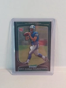 2009 Bowman Chrome Matthew Stafford Rookie Card RC #111 Lions CLEAN!! - Picture 1 of 9