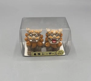 Japanese Okinawa Shisa Figurine Foo Lion Dog Guardian Souvenir - Picture 1 of 14