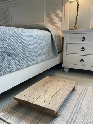 Полшага из восстановленной древесины амишей ручной работы. Деревенский, внутренний/наружный, 24 x 16 x 3,75" - Изображение 1 из 4