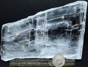 XL AAA Utah Ice Selenit Platte / 6,20" (157,48mm) / 16,00 oz (453,59gr) / 3725 - Bild 1 von 19