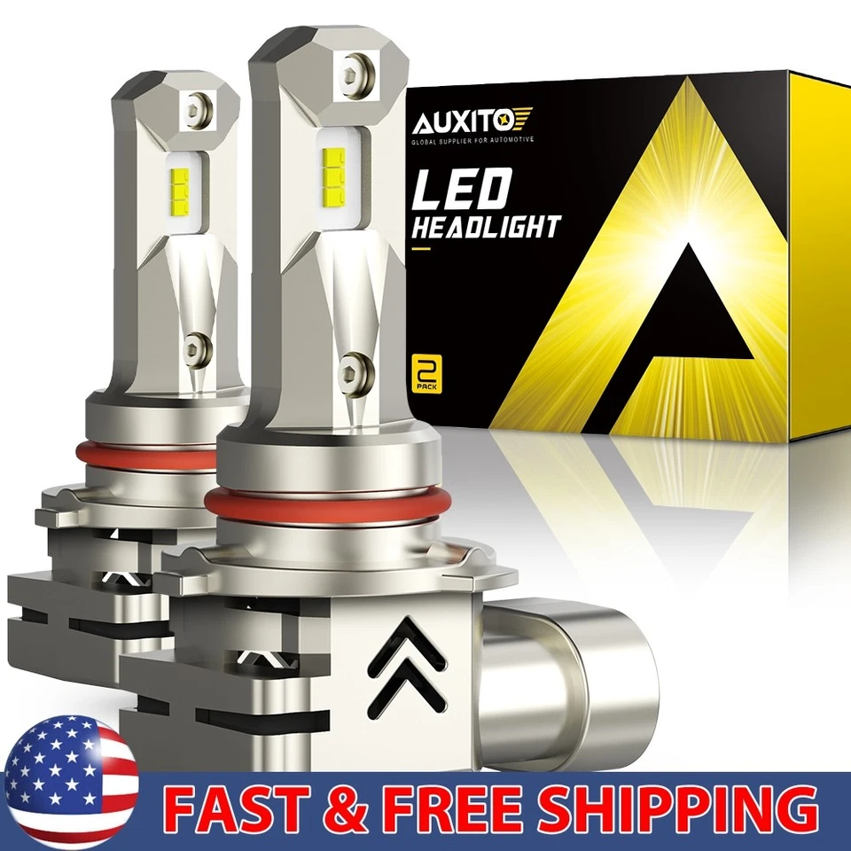 AUXITO Blanco 9005 HB3 LED Bombilla Faro Conversión Luz Alta Brillante 2/4X Foto 1 de 4