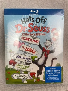 NEW AND SEALED - Hats Off To Dr. Seuss (Blu-ray, 2013, Collector's Edition) - Foto 1 di 2