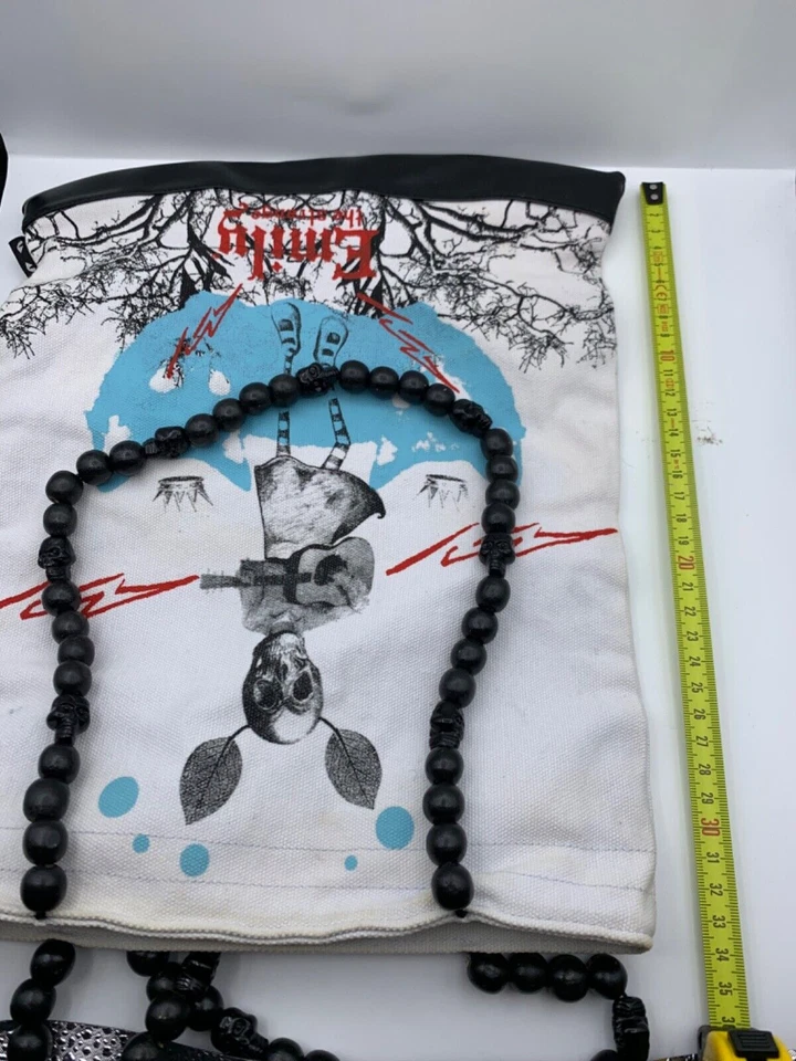 Emily The Strange Medium Tote Bag Black Gothic Alternative Handbag - Image 1 of 4