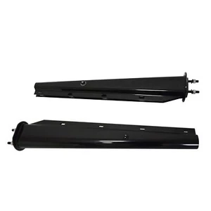 NEW 2-1/2'' BOLT PATTERN BLACK STEEL MUDFLAP HANGER 30'' SPRING LOADED TRUCK SET - Picture 1 of 7