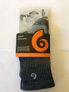 CHAUSSETTE POINT 6 HIKING TECH LIGHT CREW : TAILLE S -- NEUF C1 - Foto 1 di 1