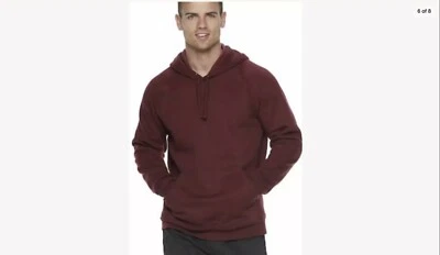 Hombres Tek Gear Ultrasuave Polar Manga Larga Sudadera con Capucha XXL ALTO Borgoña Nuevo Foto 1 de 3