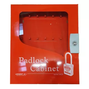 Lockout Tagout Padlock Cabinet with Clear Fascia - 42 Locks - Picture 1 of 2