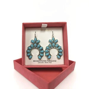 Brandy New: Earrings Made By: Pink Linen. Where Are My 🤠 Turquoise Peeps?! - Picture 1 of 7