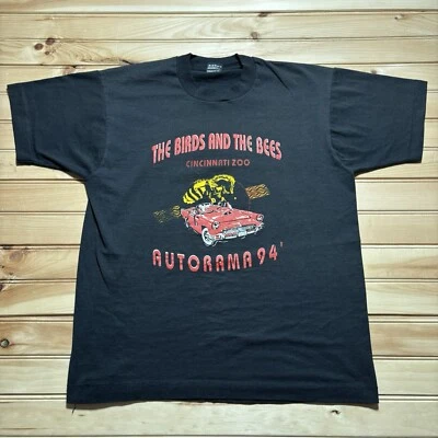 Vintage 90s Birds & the Bees Cincinnati Zoo Autorama 1994 Thunderbird Shirt - L - Image 1 of 4