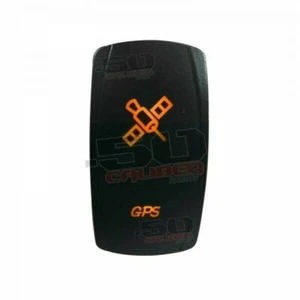 Interruptor basculante de encendido/apagado "GPS" 20A 12V pala macho, naranja - Imagen 1 de 9