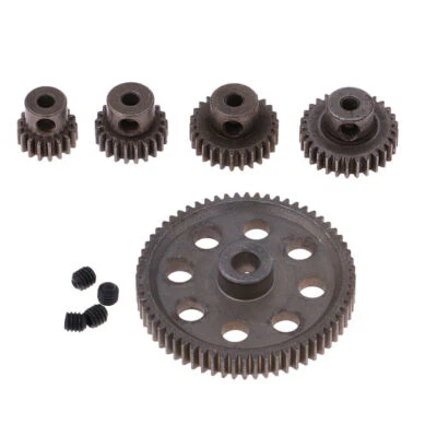 17-64T Metal Spur Differential Gear Motor Pinion Cogs Set for HSP 1/10 RC Cars - image 1 of 4