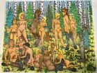 Original Erotic  Art "Milking Of The Satyrs Xii.  11?X14?" Ink Colored Markers