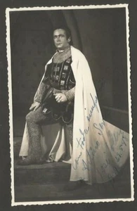 Foto Real Postal José Soler Ópera Tenor con Dedicación y Original Firmado 1948! - Imagen 1 de 2