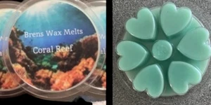 Korallenriff duftendes Herz Öko Sojawachs Segment Topf. ca. 85g - Bild 1 von 1