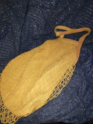 Bolso de mano vintage retro años 90 espejo cartera lentejuelas naranja hamaca años 90 bolso de red Foto 1 de 4