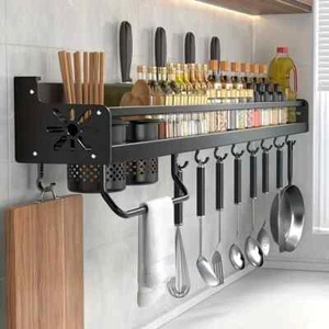 1 PC hanging spice rack wall rack, pot rack, space saving kitchen utensil - Picture 1 of 24