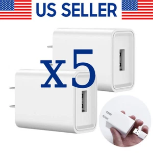 Universal 5V 1A US Plug USB A Wall Charger Power Adapter For Smart Phone LOT - Picture 1 of 10