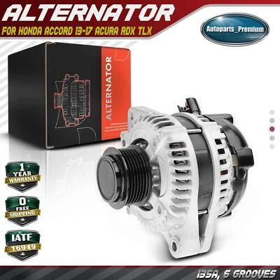 Alternator for Honda Accord 2013-2017 Acura RDX 2016-2018 TLX 2016-2020 135A 12V - Image 1 of 4
