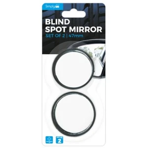 Simply Auto Blind Spot Mirror 2 In Black BS002 - Twin Pack - Picture 1 of 4