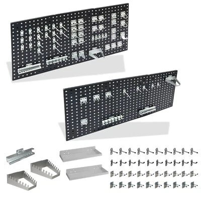 ADB Hakensatz Hakenset Werkzeug-Haken Set 12-110 teilig Lochwand Werkzeughalter