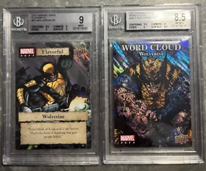 2020 Upper Deck Marvel Ages WOLVERINE Flavorful and Word Cloud SSP BGS Graded - Picture 1 of 2